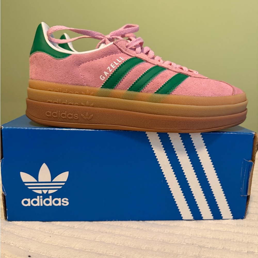Adidas Gazelle Bold W in Blue and White